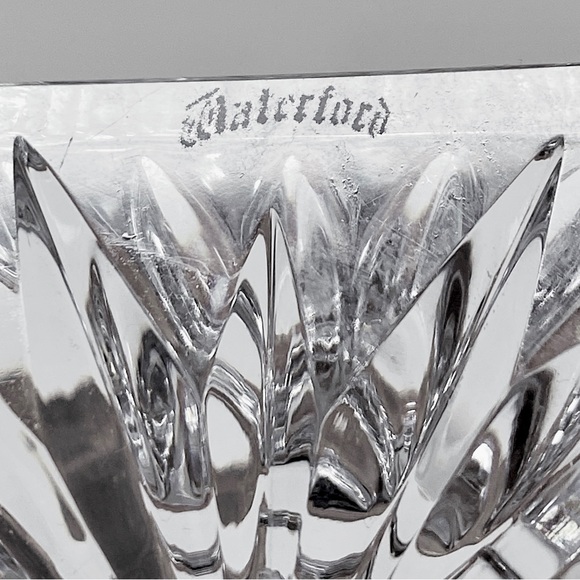 Waterford 8” Column Hand Crafted Fine Crystal Candlestick Pair - Picture 10 of 11